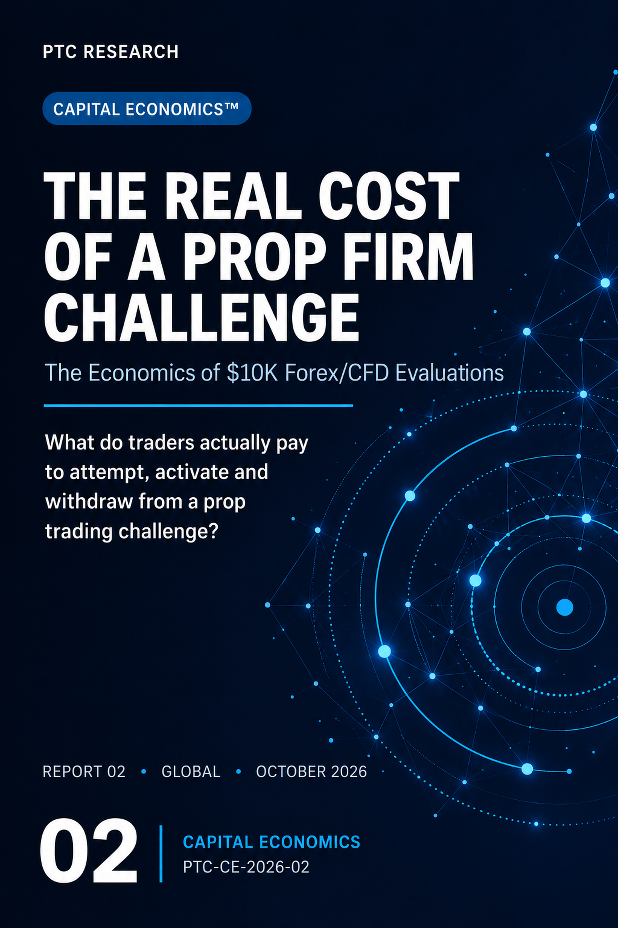 PTC Research — The Real Cost of a Prop Firm Challenge, Capital Economics, October 2026